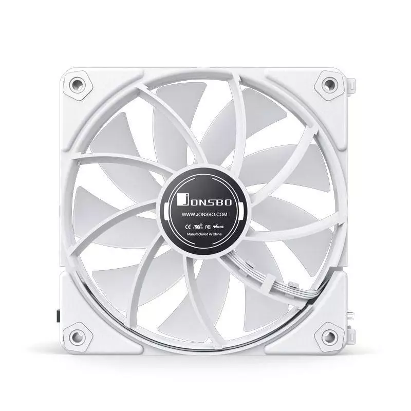 Вентилатори Jonsbo ZF120 PMW ARGB 120x120x25 - 2 бр, Бели