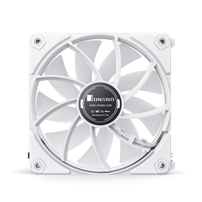 Вентилатори Jonsbo ZF120 PMW ARGB 120x120x25 - 2 бр, Бели