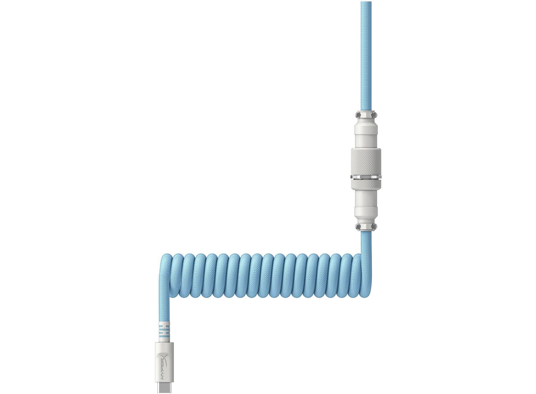 Καλώδιο πληκτρολογίου HyperX Coiled Cable USB-C Light Blue-White