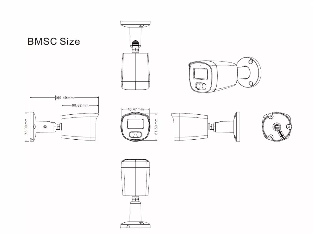 Longse охранителна камера IP Camera Bullet - BMSCFG400 - 4MP, Mic, PoE, 2.8mm