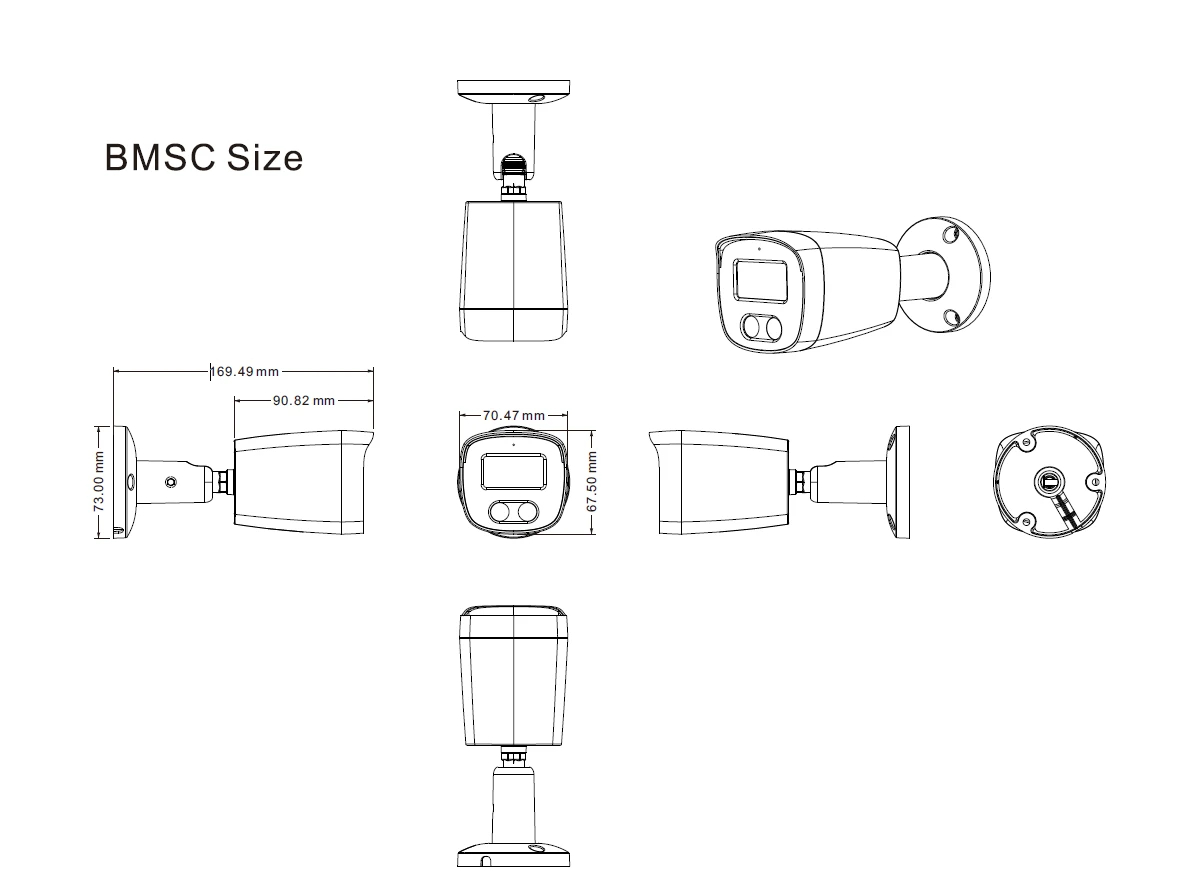 Longse охранителна камера IP Camera Bullet - BMSCFG400 - 4MP, Mic, PoE, 2.8mm