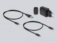Докинг станция Delock 1 x M.2 NVMe SSD + 1 x M.2 SATA SSD, SD Express Card Reader, Клониране