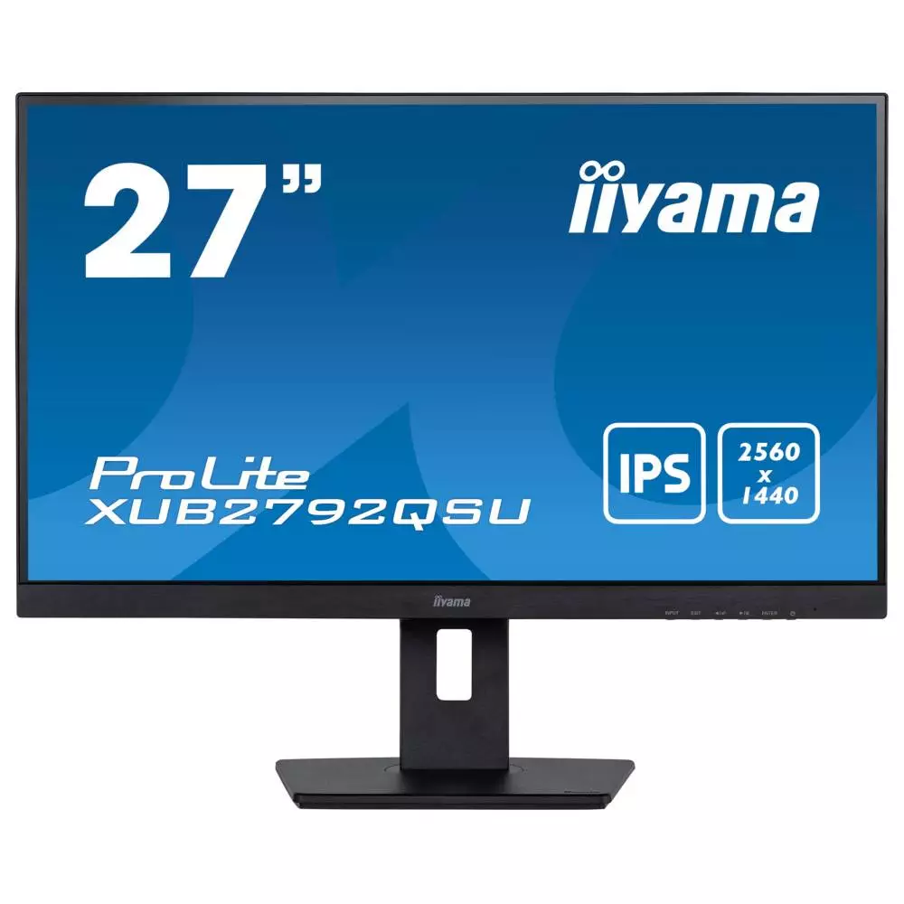 Монитор IIYAMA XUB2792QSU-B5, 27", IPS, QHD 2560x1440, 75Hz, 5ms, 99% sRGB, USB, AMD FreeSync