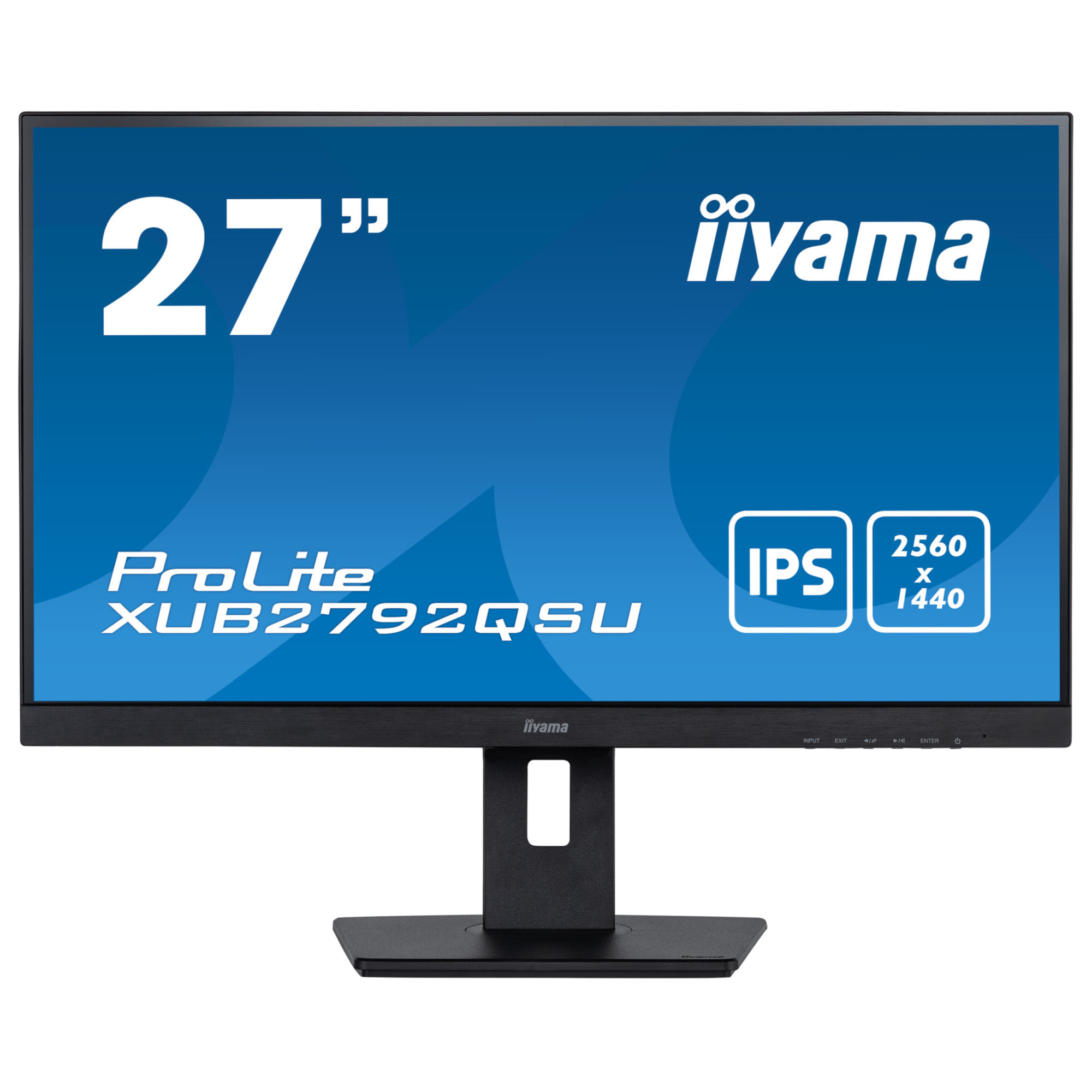 Монитор IIYAMA XUB2792QSU-B5, 27", IPS, QHD 2560x1440, 75Hz, 5ms, 99% sRGB, USB, AMD FreeSync