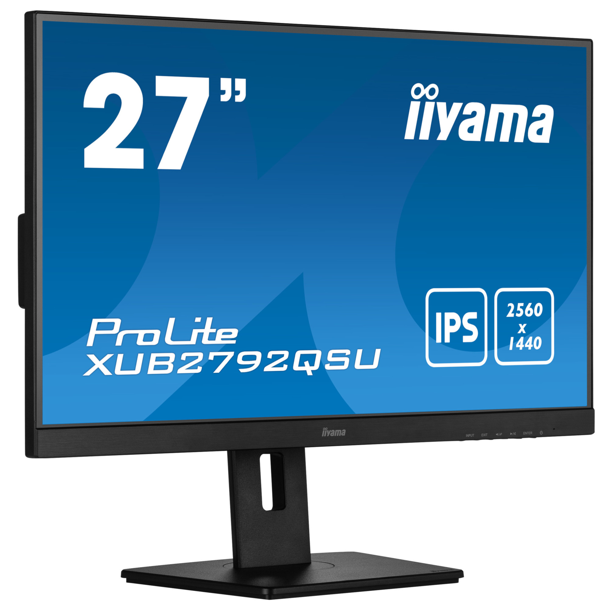 Монитор IIYAMA XUB2792QSU-B5, 27", IPS, QHD 2560x1440, 75Hz, 5ms, 99% sRGB, USB, AMD FreeSync