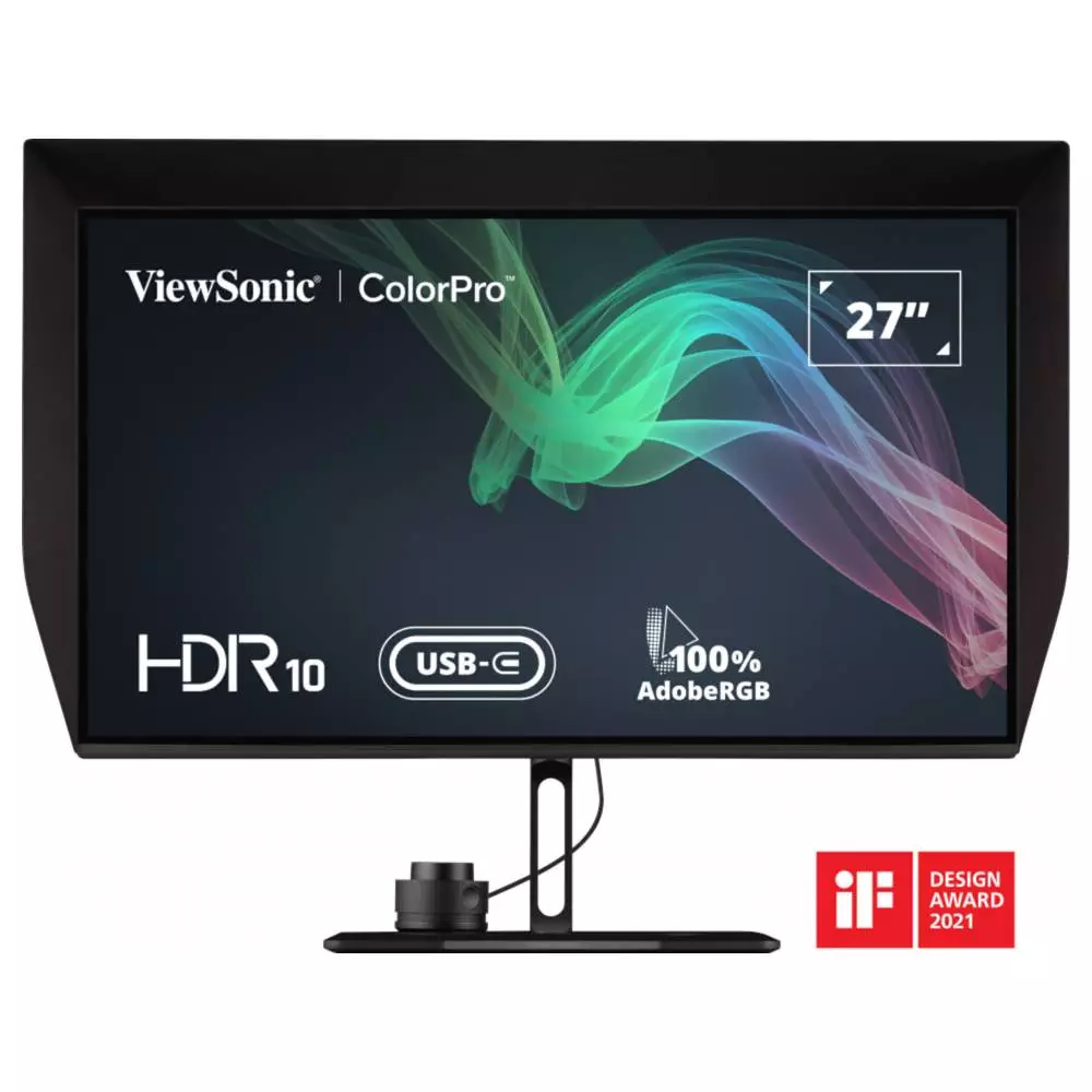 Монитор ViewSonic VP2786-4K, 27", IPS, 4K UHD 3840x2160, 60Hz, 5ms, HDR, 10-bit color, HDM, USB-C