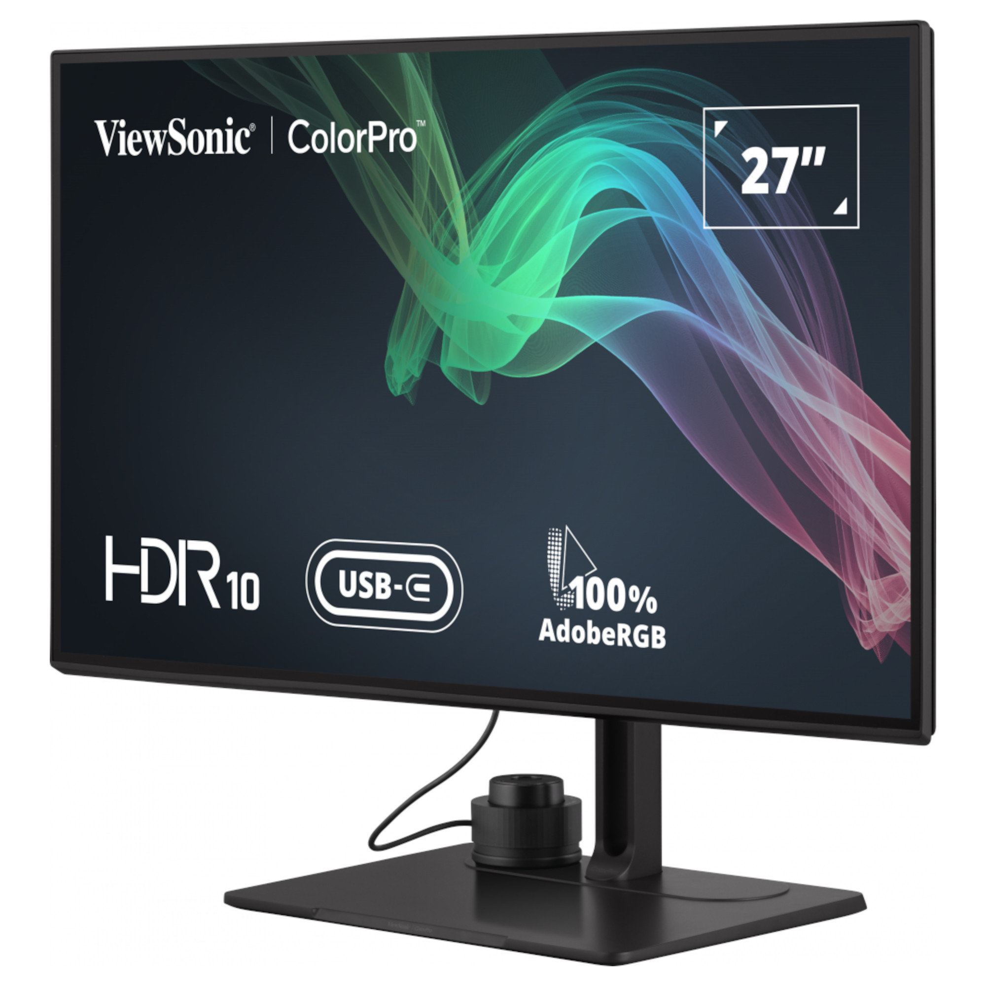 Монитор ViewSonic VP2786-4K, 27", IPS, 4K UHD 3840x2160, 60Hz, 5ms, HDR, 10-bit color, HDM, USB-C