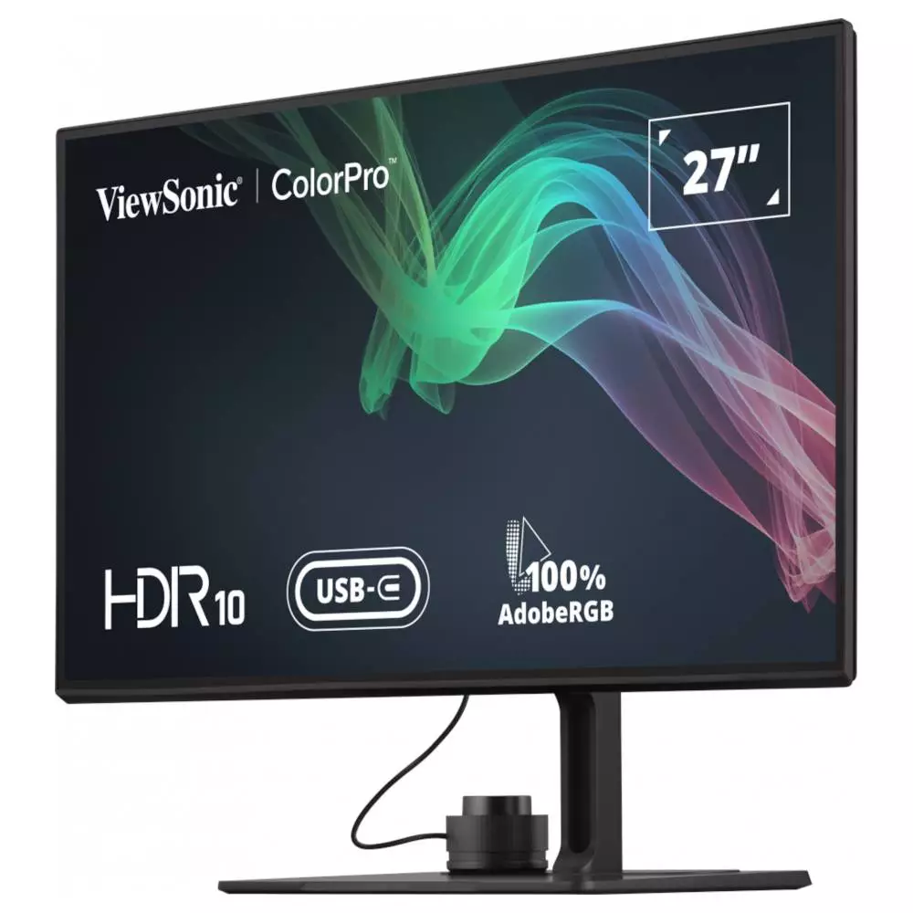 Монитор ViewSonic VP2786-4K, 27", IPS, 4K UHD 3840x2160, 60Hz, 5ms, HDR, 10-bit color, HDM, USB-C