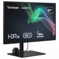 Монитор ViewSonic VP2786-4K, 27", IPS, 4K UHD 3840x2160, 60Hz, 5ms, HDR, 10-bit color, HDM, USB-C