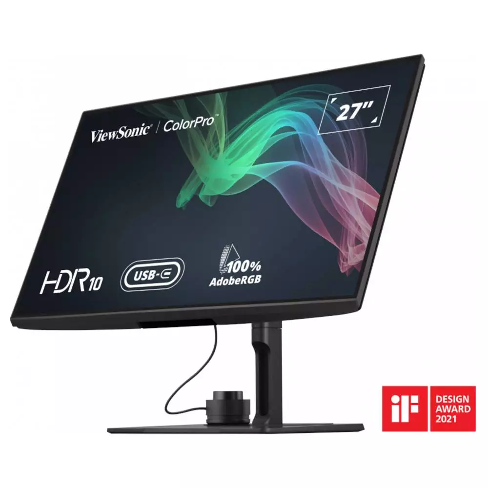 Монитор ViewSonic VP2786-4K, 27", IPS, 4K UHD 3840x2160, 60Hz, 5ms, HDR, 10-bit color, HDM, USB-C