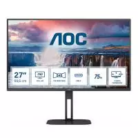 Монитор AOC 27V5CE/BK, 27", IPS, FHD 1920x1080, 75Hz, 4ms, USB Type-C, AMD FreeSync, HDMI