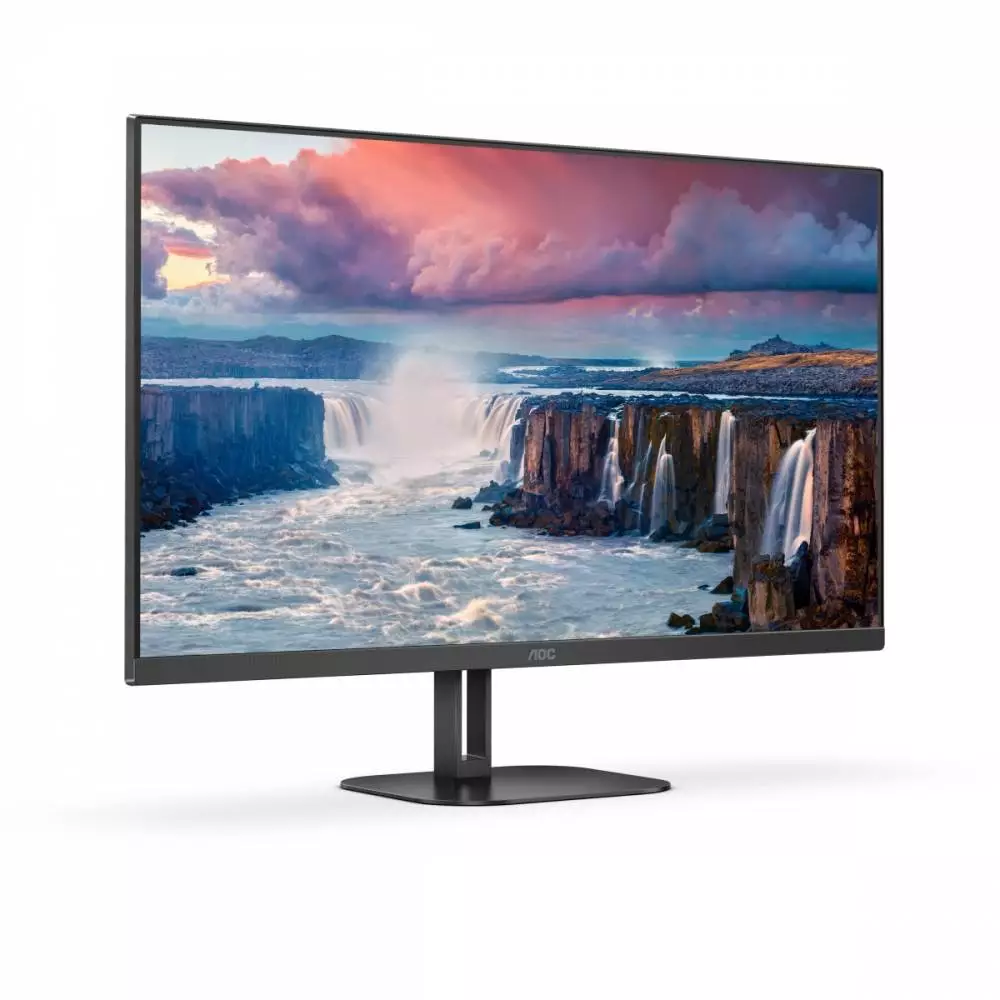 Монитор AOC 27V5CE/BK, 27", IPS, FHD 1920x1080, 75Hz, 4ms, USB Type-C, AMD FreeSync, HDMI