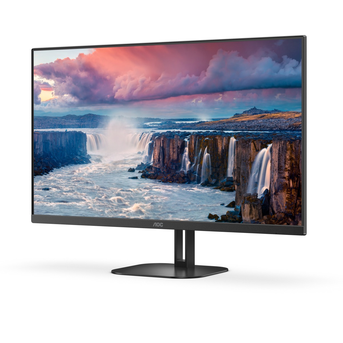 Монитор AOC 27V5CE/BK, 27", IPS, FHD 1920x1080, 75Hz, 4ms, USB Type-C, AMD FreeSync, HDMI
