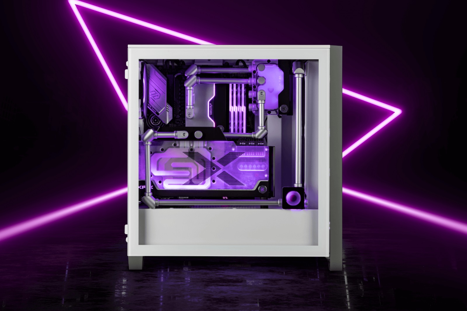 Фитинг EK-Quantum Torque Static FF 90° - Satin Titanium