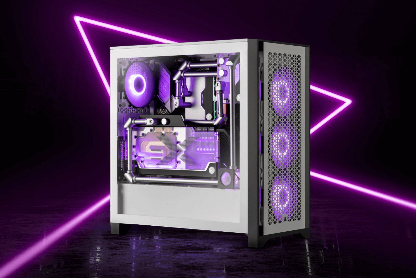 Фитинг EK-Quantum Torque Static FF 90° - Satin Titanium