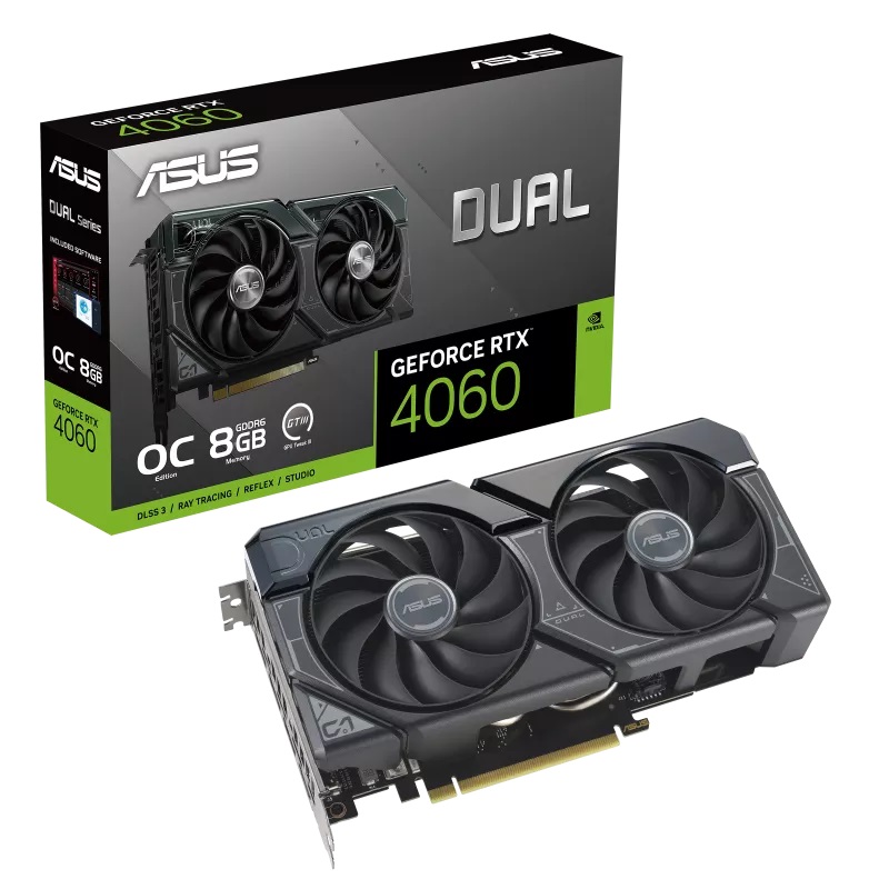 Видео карта ASUS Dual GeForce RTX 4060 OC Edition 8GB GDDR6 