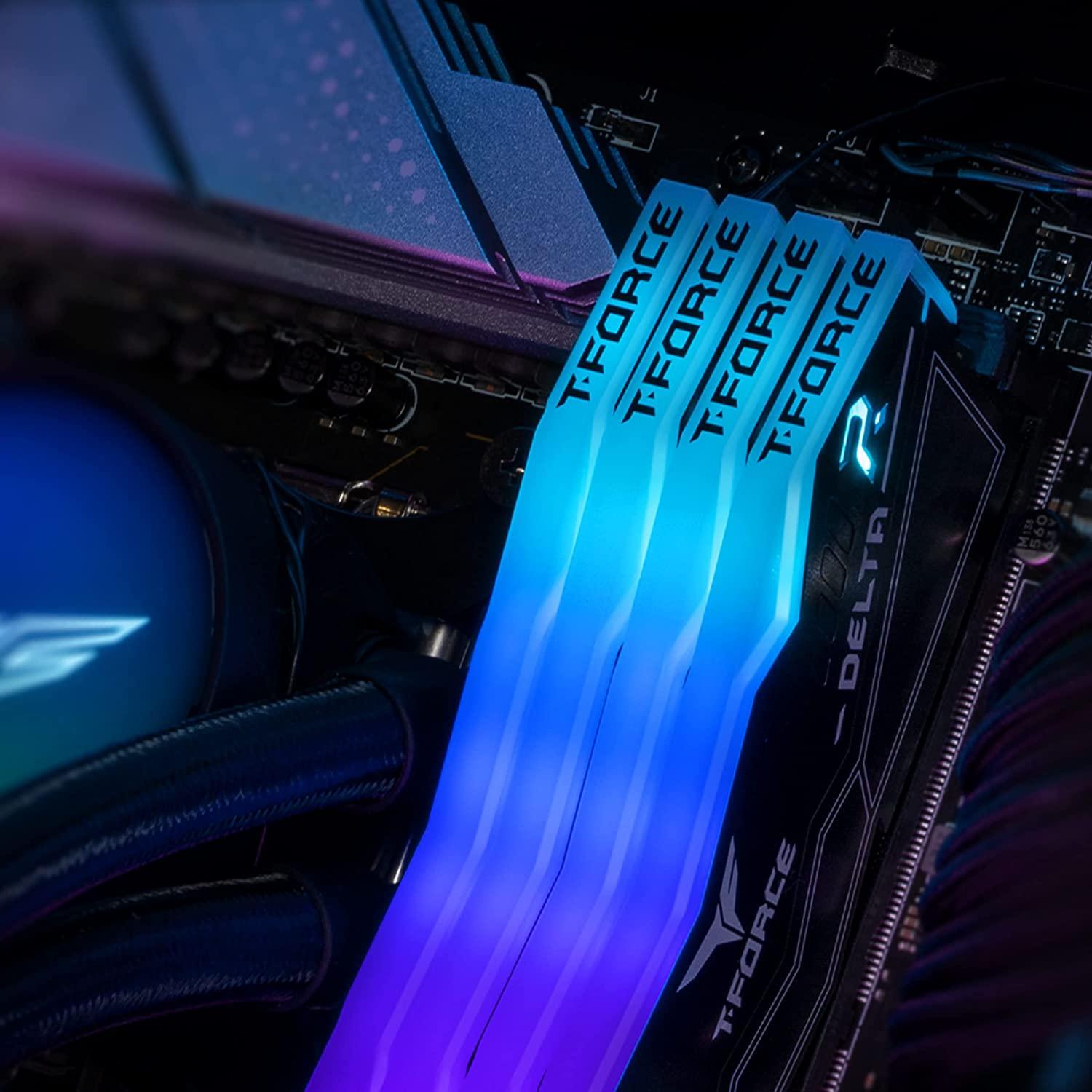 Памет Team Group T-Force Delta RGB DDR5 32GB (2x16GB) 6000MHz CL40 - FF3D532G6000HC38ADC01