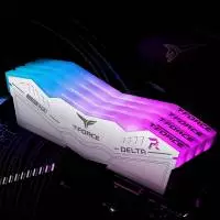 Памет Team Group T-Force Delta RGB White DDR5 32GB (2x16GB) 6000MHz CL38 - FF4D532G6000HC38ADC01