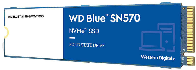 Диск SSD WD Blue SN570, 2TB M.2 2280 NVMe PCIe Gen3 x4 - WDS200T3B0C
