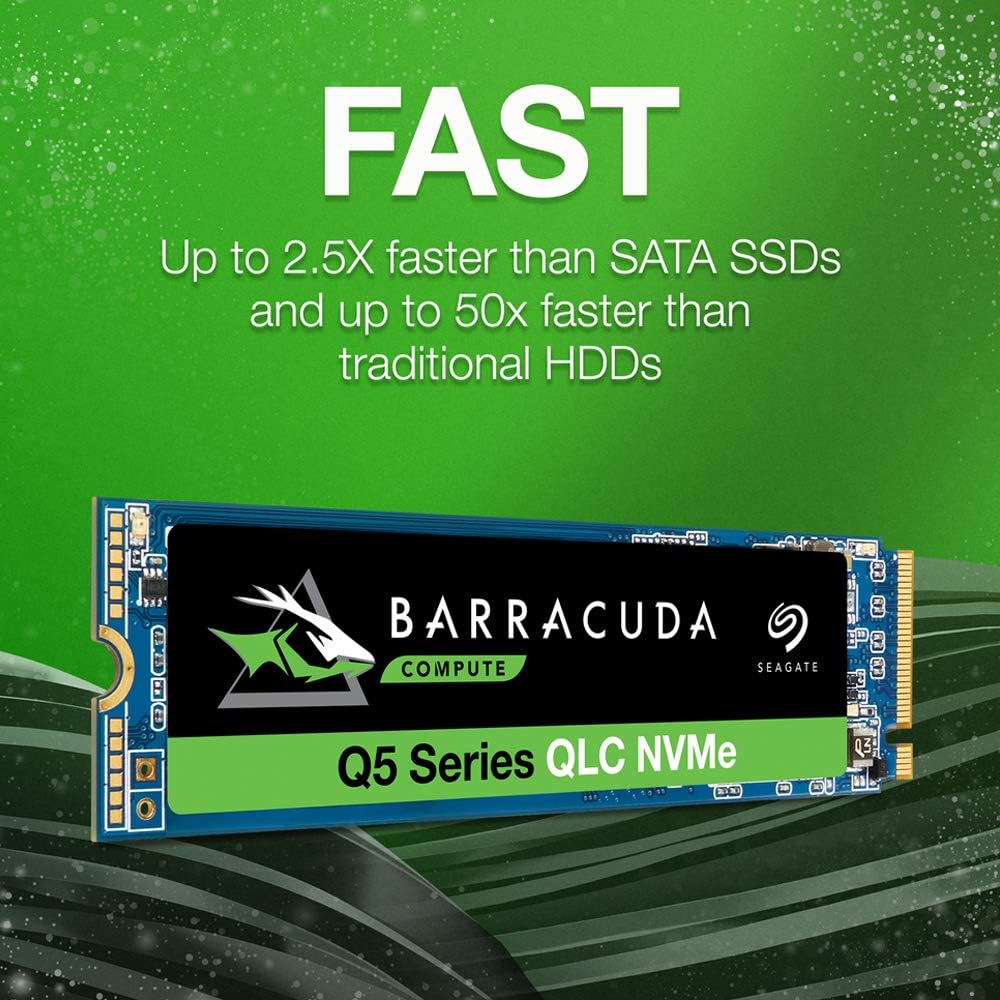 Диск SSD Seagate Barracuda Q5 2TB M.2 2280 NVMe PCIe Gen3x4 - ZP2000CV3A001