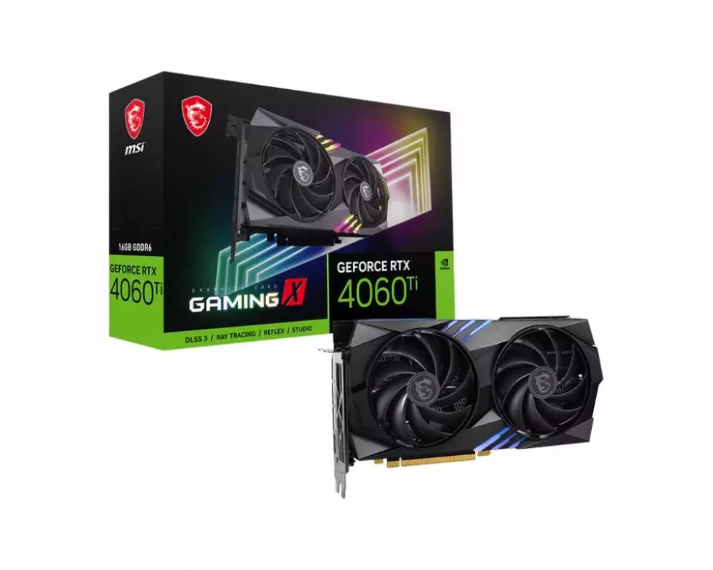Видео карта MSI GeForce RTX 4060 Ti GAMING X 16G