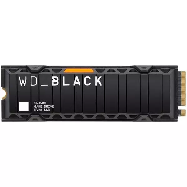 Диск SSD WD Black SN850X 1TB HeatSink M.2 2280 NVMe PCIe Gen4x4 - WDS100T2XHE