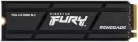 Диск SSD Kingston Fury Renegade 500GB M.2 2280 PCIe 4x4 Heatsink- SFYRSK/500G