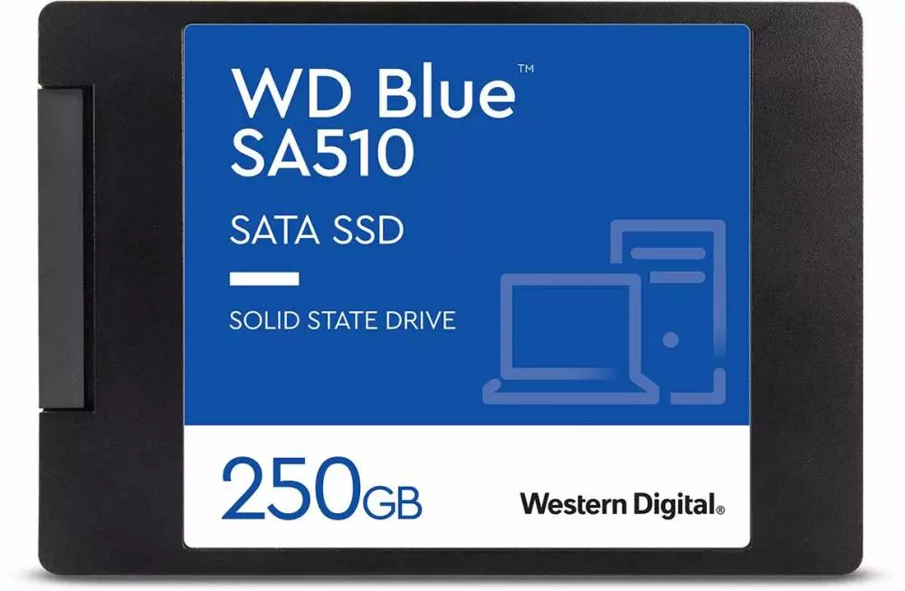 Диск SSD WD Blue SA510, 250GB 2.5" SATA III 6Gb/s 7mm - WDS250G3B0A