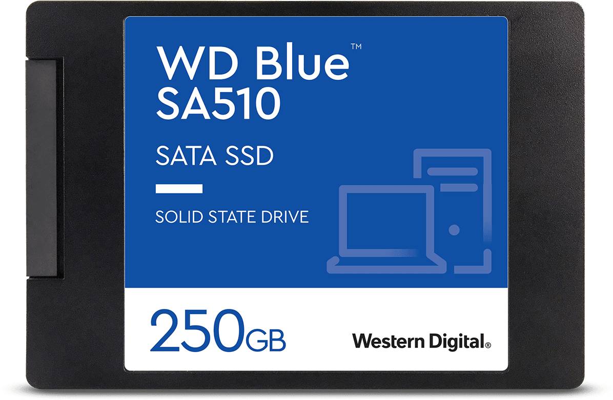 Диск SSD WD Blue SA510, 250GB 2.5" SATA III 6Gb/s 7mm - WDS250G3B0A