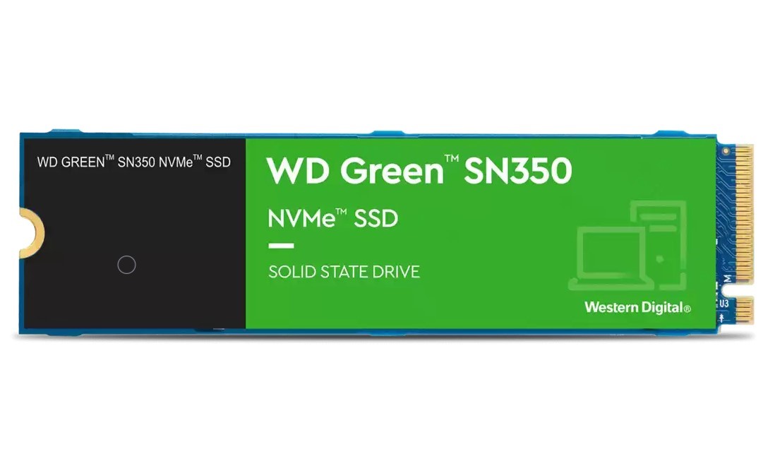 Диск SSD WD Green SN350, 240GB M.2 2280 NVMe PCIe Gen3x4 - WDS240G2G0C