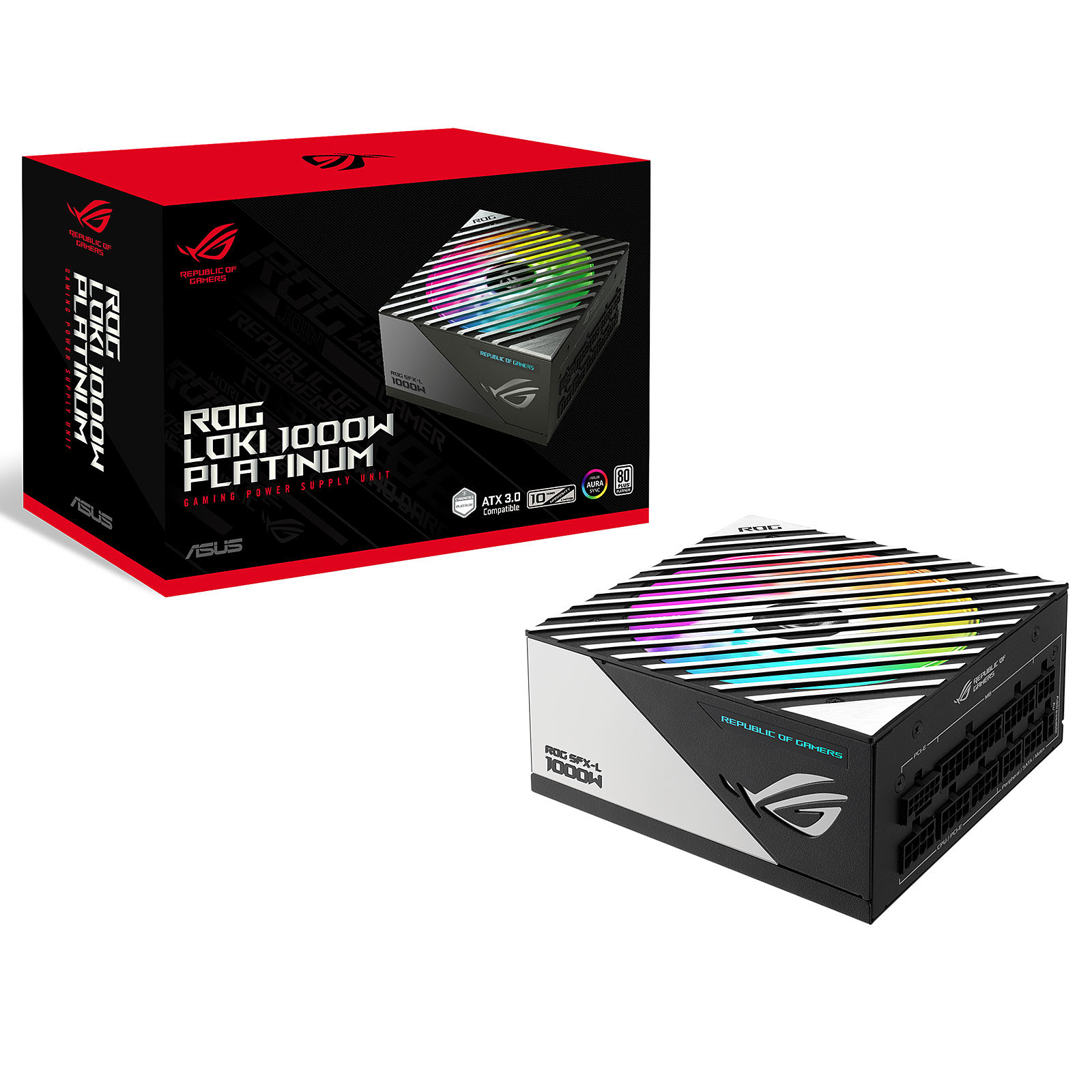 Захранване ASUS ROG Loki SFX-L 1000W 80 Plus Platinum ARGB PCIe Gen 5.0 Ready ATX 3.0 Compatible