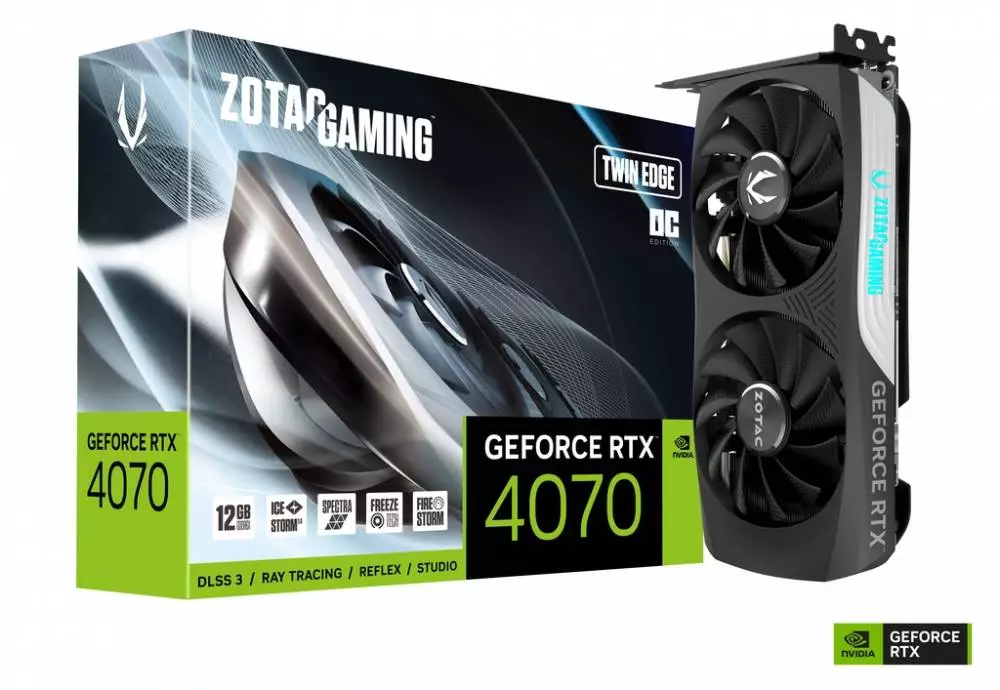 Видео карта ZOTAC GAMING GeForce RTX 4070 Twin Edge OC - ZT-D40700H-10M
