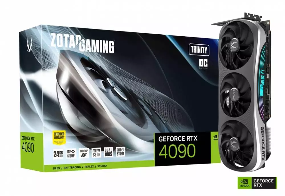 Видео карта ZOTAC GAMING GeForce RTX 4090 Trinity OC 24GB GDDR6X - ZT-D40900J-10P