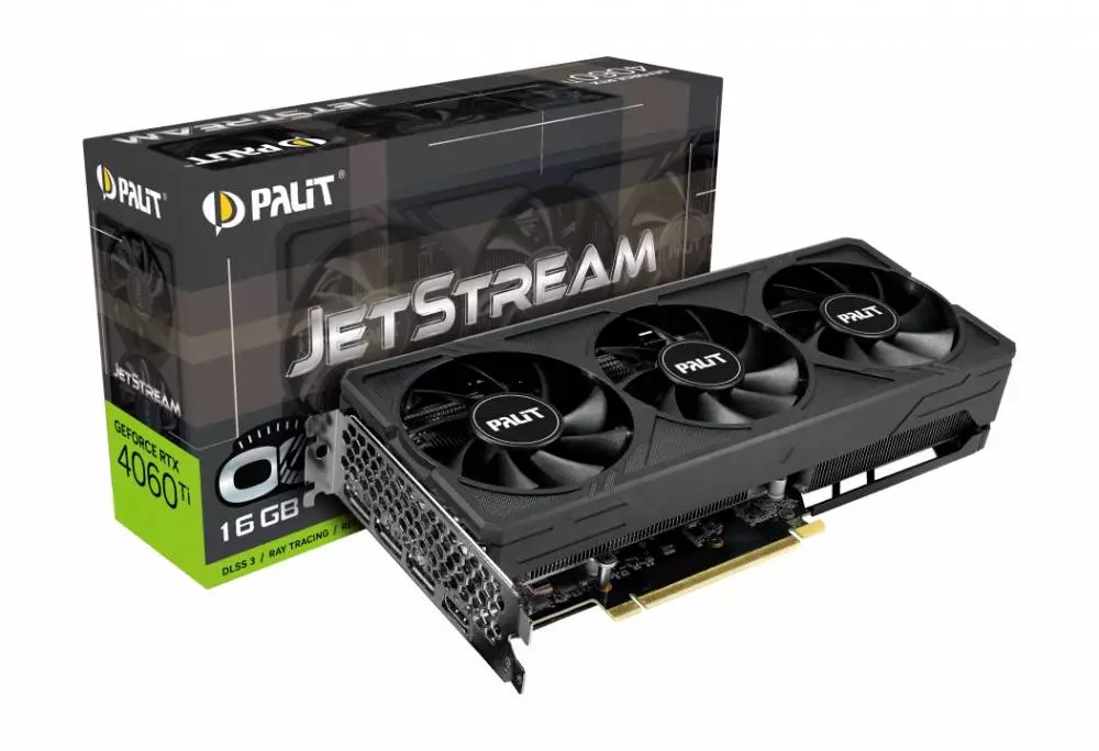 Видео карта Palit GeForce RTX 4060 Ti JetStream OC 16GB GDDR6 - NE6406TU19T1-1061J
