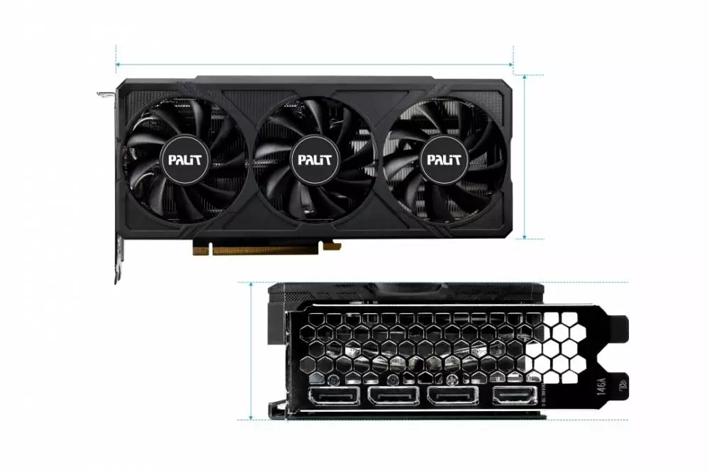 Видео карта Palit GeForce RTX 4060 Ti JetStream OC 16GB GDDR6 - NE6406TU19T1-1061J
