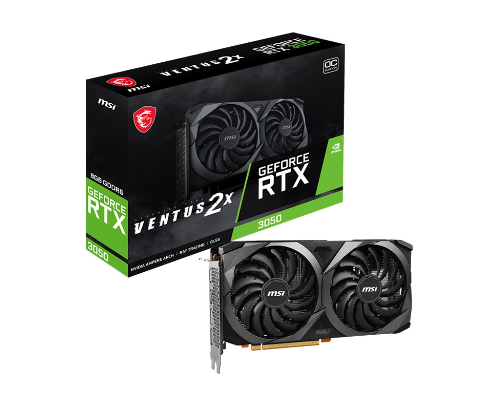Видео карта MSI GeForce RTX 3050 VENTUS 2X 8G OCV1 - 912-V500-013