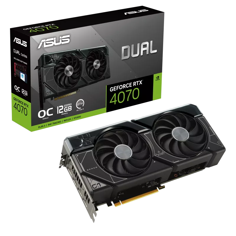Видео карта ASUS Dual GeForce RTX 4070 OC Edition 12GB GDDR6X