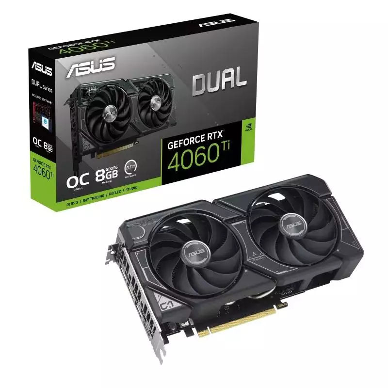 Видео карта ASUS Dual GeForce RTX 4060 Ti OC Edition 8GB GDDR6 - 90YV0J40-M0NA00