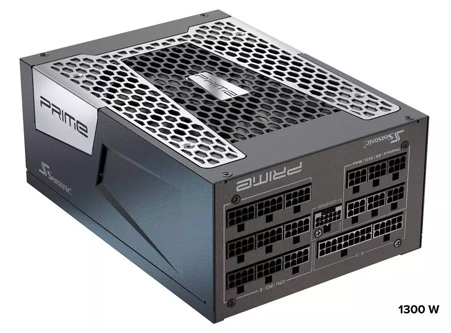 Захранване Seasonic PRIME TX-1300TR2, 1300W, 80 Plus Titanium PSU, SSR-1300TR2, ATX 3.1, PCIe Gen 5.1 - 1TX13TART3A10X