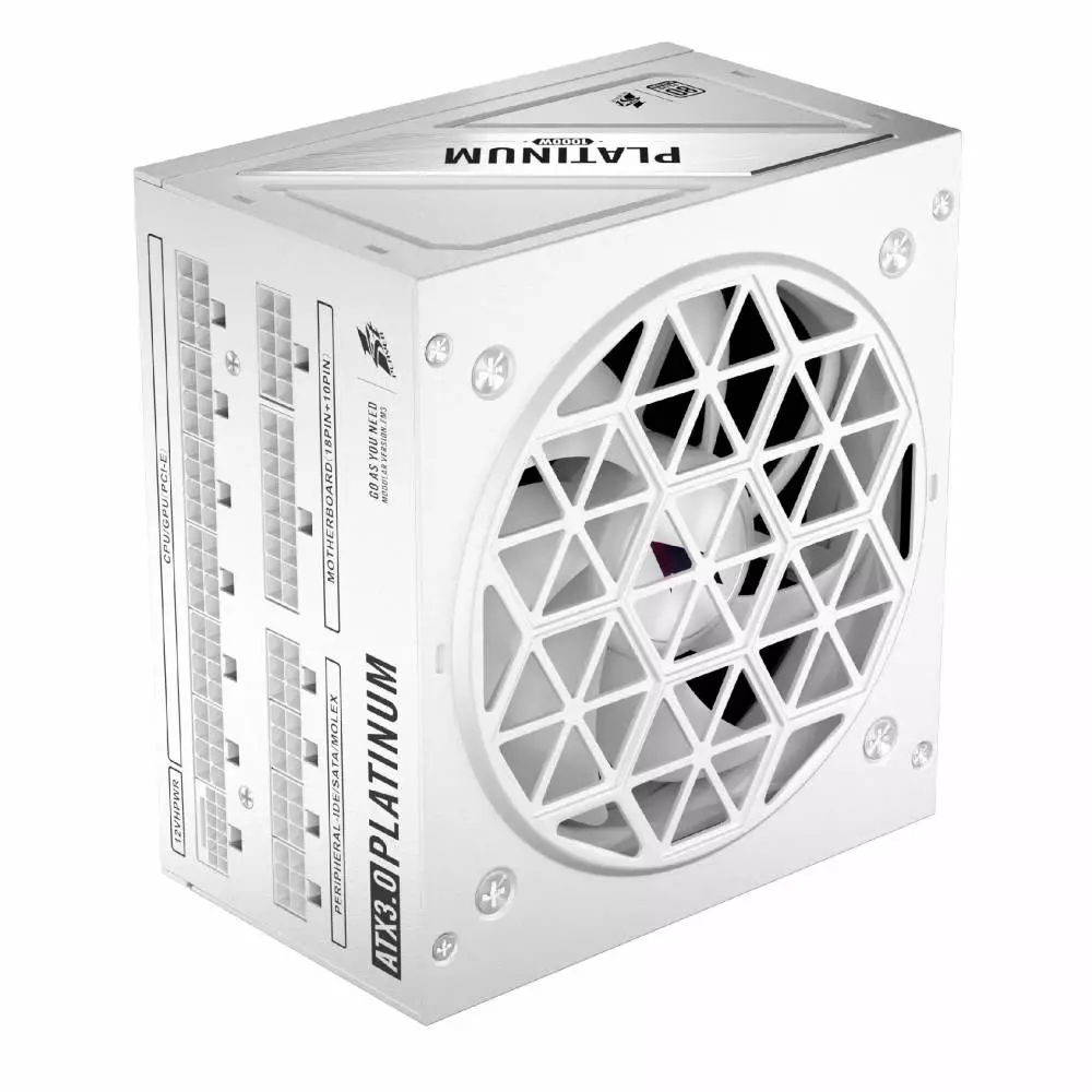 Захранване 1stPlayer NGDP1000 PSU ATX 3.0 1000W 80 Plus Platinum PCIe Gen5 - HA-1000BA3 White
