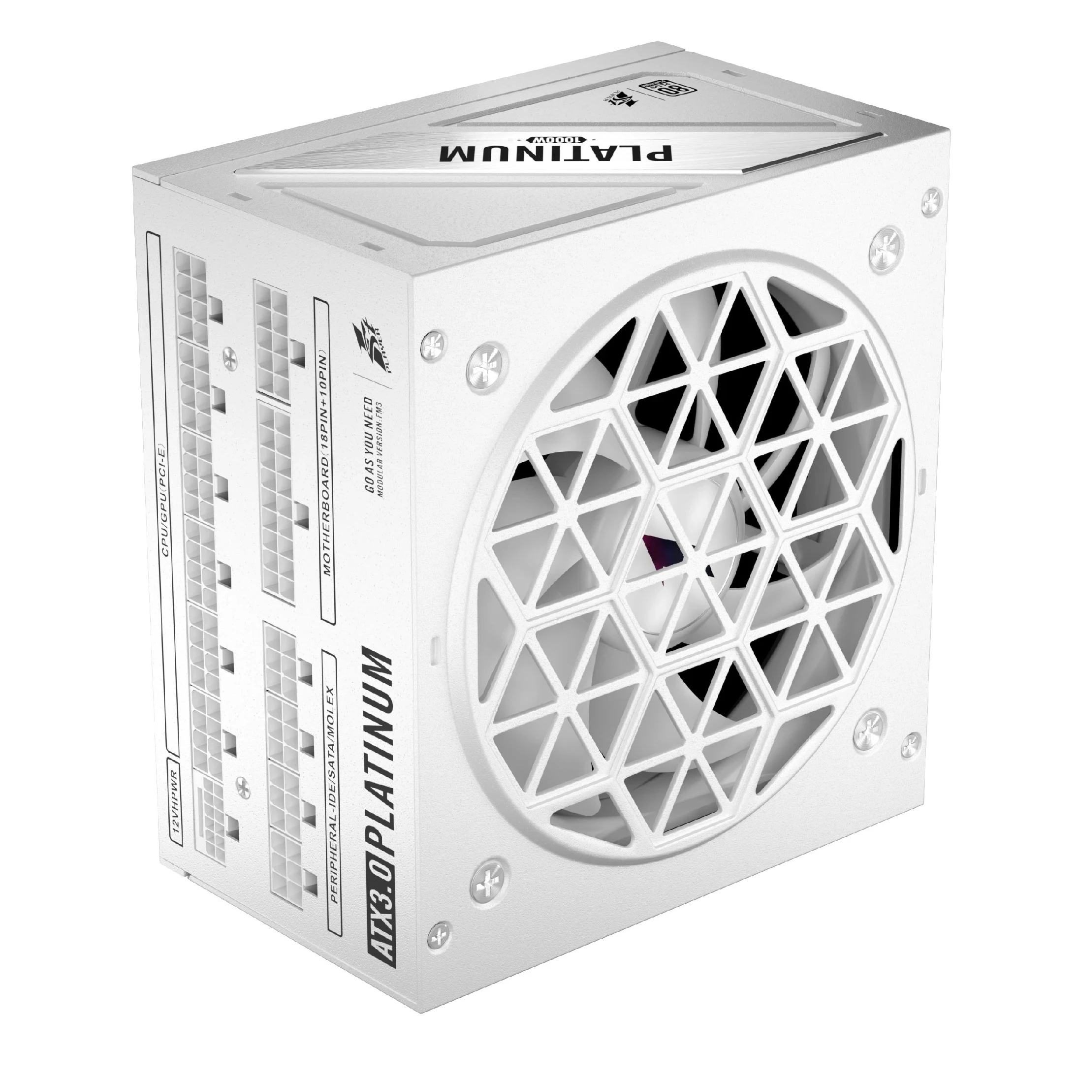 Захранване 1stPlayer NGDP1000 PSU ATX 3.0 1000W 80 Plus Platinum PCIe Gen5 - HA-1000BA3 White