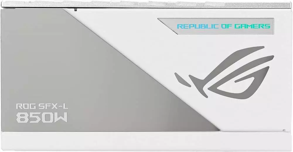 Захранване ASUS ROG Loki SFX-L 850W Platinum White Edition ATX 3.0, PCIe Gen5 PSU, ARGB Fan Aura Sync - 90YE00N2-B0NA00