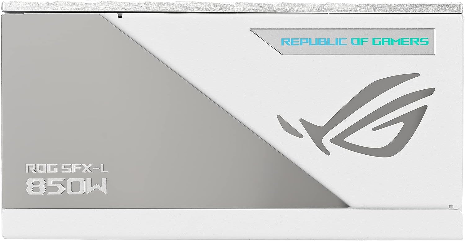 Захранване ASUS ROG Loki SFX-L 850W Platinum White Edition ATX 3.0, PCIe Gen5 PSU, ARGB Fan Aura Sync - 90YE00N2-B0NA00