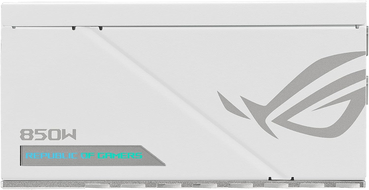 Захранване ASUS ROG Loki SFX-L 850W Platinum White Edition ATX 3.0, PCIe Gen5 PSU, ARGB Fan Aura Sync - 90YE00N2-B0NA00