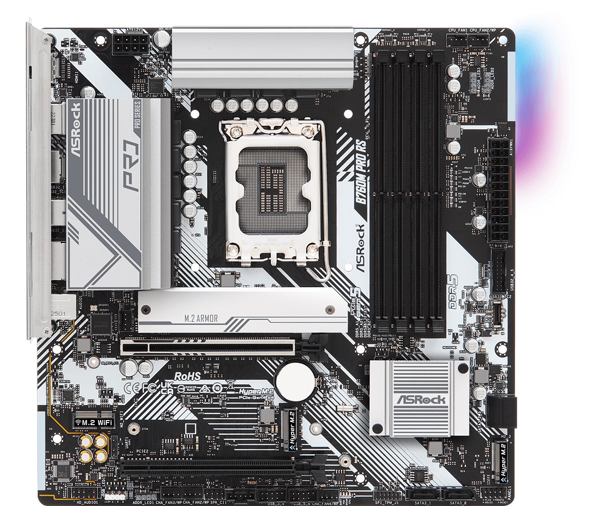 Дънна платка Asrock B760M PRO RS LGA1700 DDR5
