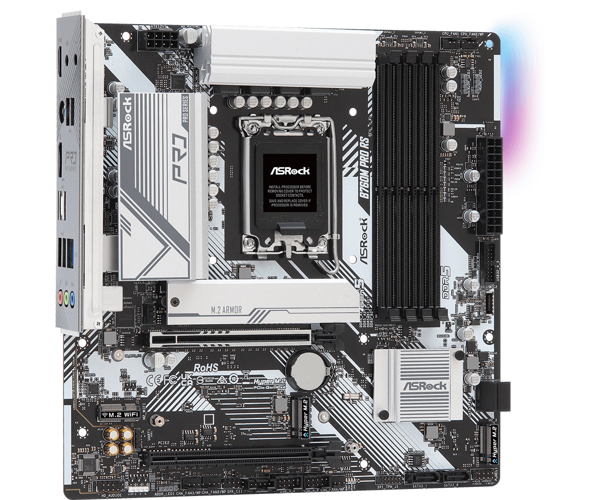 Дънна платка Asrock B760M PRO RS LGA1700 DDR5