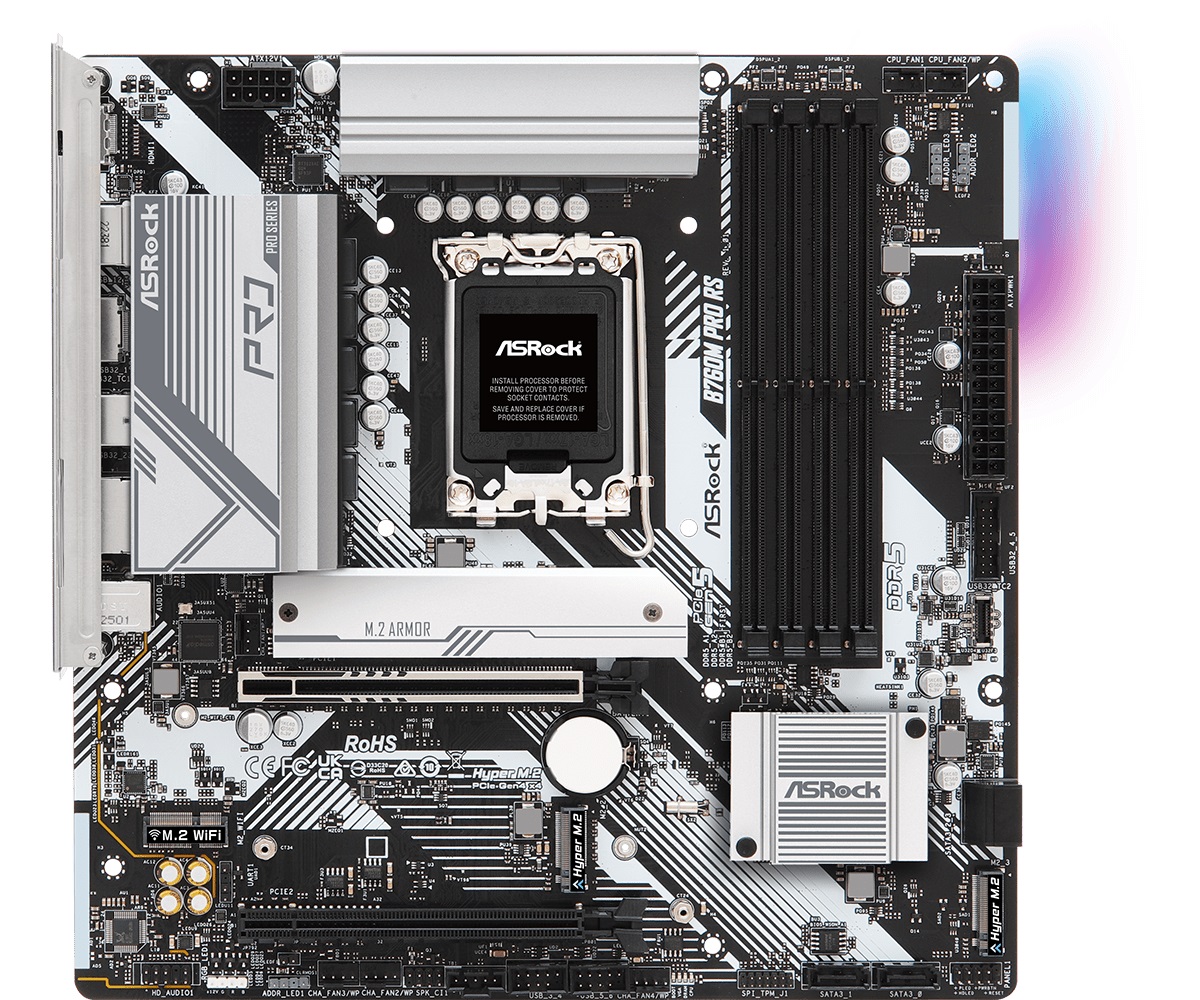 Дънна платка Asrock B760M PRO RS LGA1700 DDR5