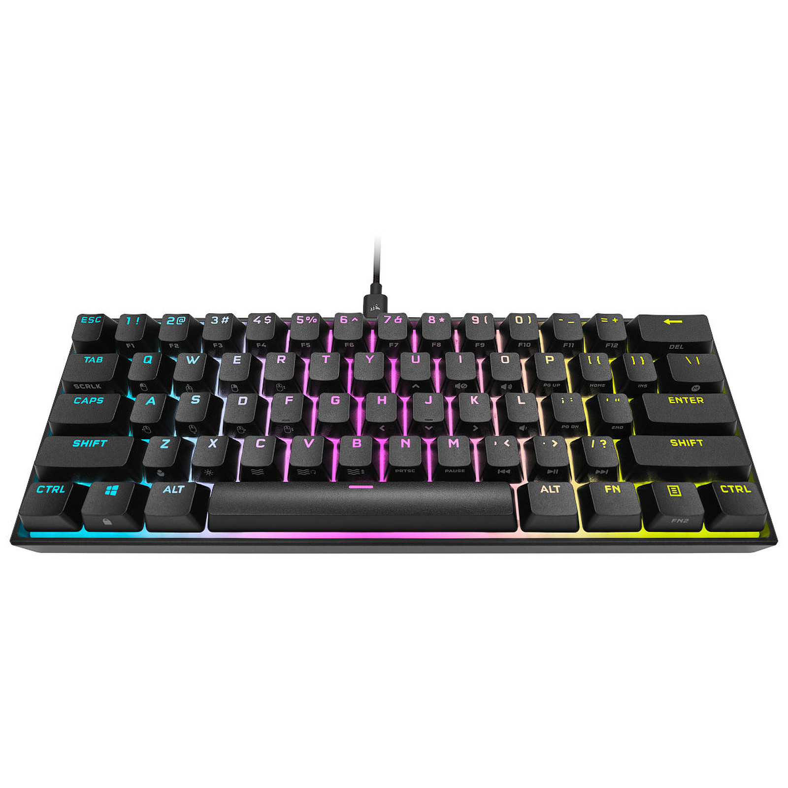 Геймърска клавиатура Corsair K65 RGB MINI 60% Cherry MX Speed - CH-9194014-NA