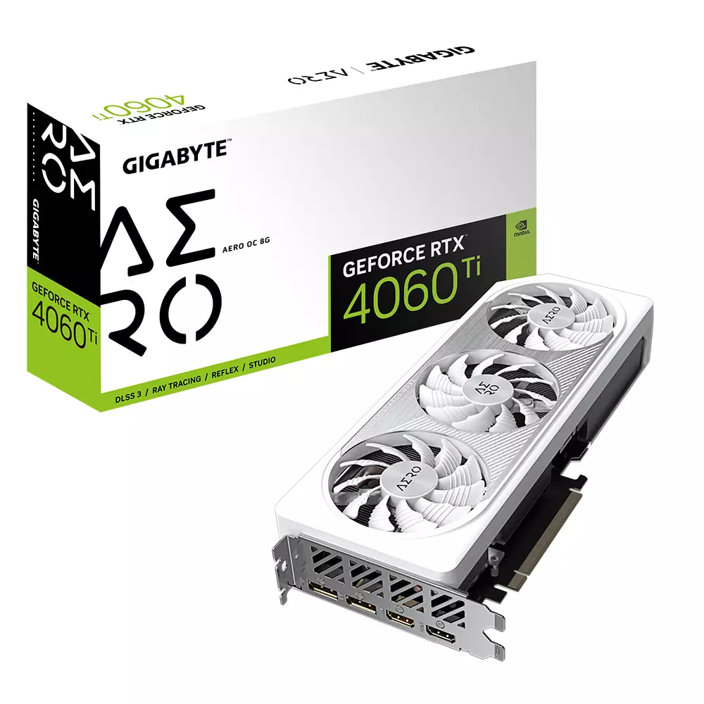 Видео карта Gigabyte GeForce RTX 4060 Ti AERO OC 8GB GDDR6