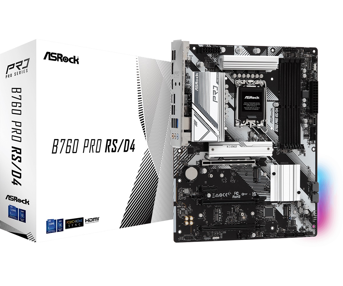 Дънна платка Asrock B760 PRO RS/D4 LGA1700 DDR4